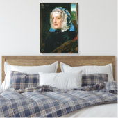 Mevrouw Roos Canvas Afdruk (Insitu (Slaapkamer))