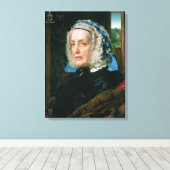 Mevrouw Roos Canvas Afdruk (Insitu (Houten vloer))