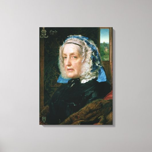 Mevrouw Roos Canvas Afdruk (Voorkant)