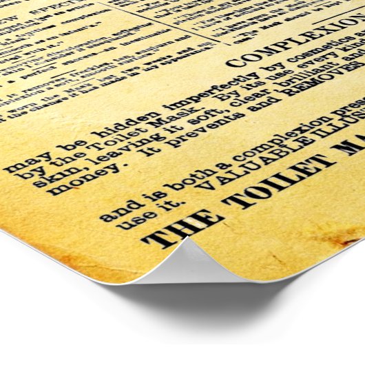 Mevrouw Rowley's Toilet Mask Print (Hoek)