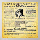Mevrouw Rowley's Toilet Mask Print (Voorkant)