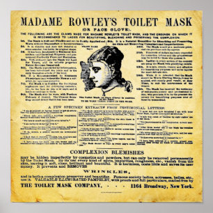 Mevrouw Rowley's Toilet Mask Print