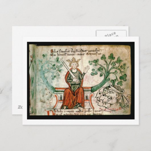 Mevrouw Royal 20 A11 Richard I (1157-99) (The Lion Briefkaart (Voorkant / Achterkant)