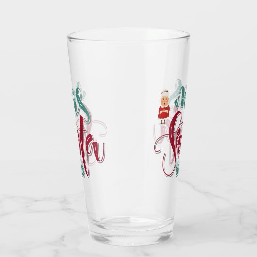 Mevrouw Santa Claus Glas (Rechts)