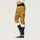Mevrouw Santa Claus Gold glitter Leggings (Links)