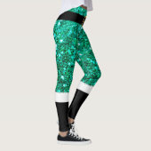 Mevrouw Santa Claus groene glitter Leggings (Rechts)