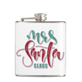 Mevrouw Santa Claus Heupfles (Voorkant)