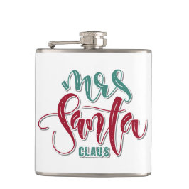 Mevrouw Santa Claus Heupfles