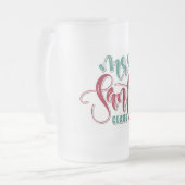 Mevrouw Santa Claus Matglas Bierpul (Voorkant links)