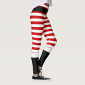 Mevrouw Santa Claus rood en wit Leggings (Rechts)