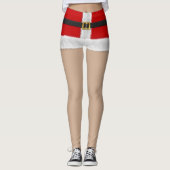 Mevrouw Santa Claus Shorts Funny kerstkostuum Leggings (Voorkant)