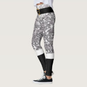 Mevrouw Santa Claus Silver glitter Leggings (Links)