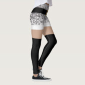 Mevrouw Santa Claus Silver glitter Leggings (Rechts)