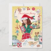Mevrouw Santa Kerstmis Notenkraker Cookies Keuken Kaart (Voorkant)