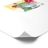 Mevrouw Santa Kerstmis Notenkraker Cookies Keuken Poster (Hoek)