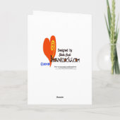 Mevrouw Santa met het Wenskaart van de Kerstquilt Feestdagen Kaart (Achterkant)