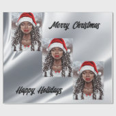 Mevrouw Santa Wrapping Paper Cadeaupapier (Vlak)