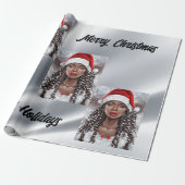 Mevrouw Santa Wrapping Paper Cadeaupapier (Uitgerold)