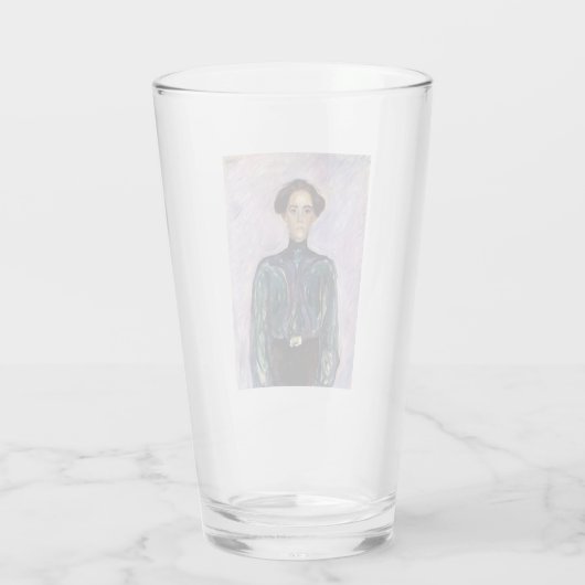 Mevrouw Schwarz (van Edvard Munch) Glas (Achterkant)