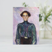 Mevrouw Schwarz (van Edvard Munch) Kaart (Staand voorkant)
