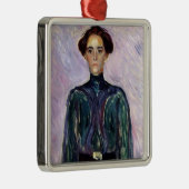 Mevrouw Schwarz (van Edvard Munch) Metalen Ornament (Rechts)