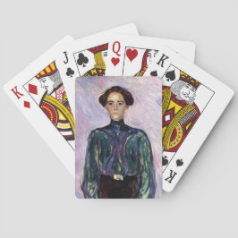 Mevrouw Schwarz (van Edvard Munch) Pokerkaarten