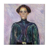 Mevrouw Schwarz (van Edvard Munch) Tegeltje (Voorkant)