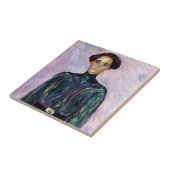 Mevrouw Schwarz (van Edvard Munch) Tegeltje (Zijkant)