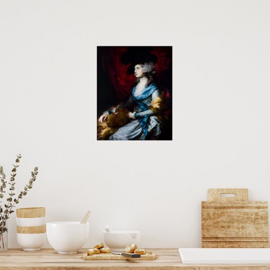 Mevrouw Siddons van Thomas Gainsborough Poster (Keuken)