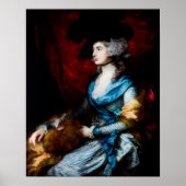 Mevrouw Siddons van Thomas Gainsborough Poster (Voorkant)