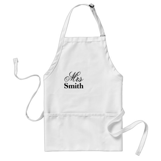 Mevrouw Smith Persoonlijke Naam Standaard Schort (Voorkant)