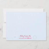 Mevrouw Snowlady Party Invitation Kaart (Achterkant)