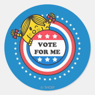 Mevrouw Sunshine - stem voor mij Ronde Sticker