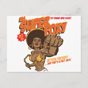 Mevrouw Super Foxy Briefkaart