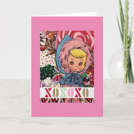 mevrouw Suzy Ski Fun Note Card Feestdagen Kaart (Voorkant)