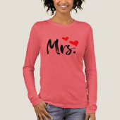 Mevrouw T-shirt – Cute Red Heart Echtgenote Design (Voorkant)