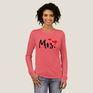 Mevrouw T-shirt – Cute Red Heart Echtgenote Design