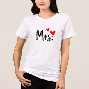 Mevrouw T-shirt – Schattige Red Heart Vrouw Design