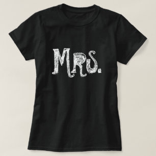 Mevrouw t shirten voor de bruid/vrouw t-shirt