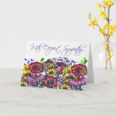 mevrouw Taylor WILDFLOWER SYMPATHIEKAART Kaart (Gele Bloem)