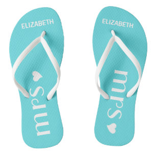 Mevrouw Teenslippers personaliseert Naam en kleur