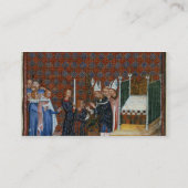 mevrouw Tiberius B VIII f.58 Coronation of King Ch Visitekaartje (Achterkant)