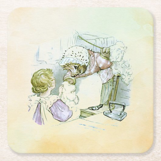 Mevrouw Tiggy-Winkle 1 Kartonnen Onderzetters (Voorkant)