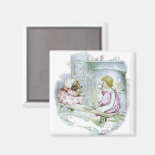 Mevrouw Tiggy-Winkle maakte Lucie een kopje thee Magneet (Voorkant / Achterkant)