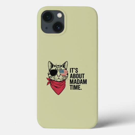 Mevrouw Tijd President 2024 Kamala Harris DNC Bije Case-Mate iPhone Case (Achterkant)