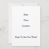 Mevrouw Tittlemouse (Beatrix Potter) Tea Party nod Kaart (Achterkant)