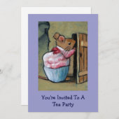 Mevrouw Tittlemouse (Beatrix Potter) Tea Party nod Kaart (Voorkant / Achterkant)