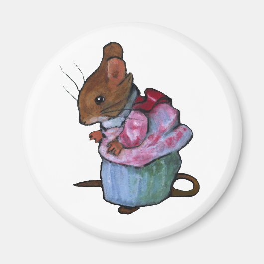 Mevrouw Tittlemouse, naar Beatrix Potter: Oliepast Magneet (Voorkant)