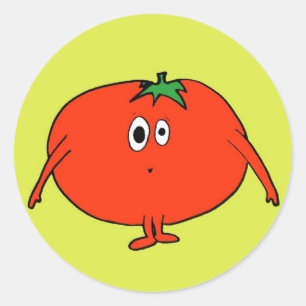 Mevrouw Tomato Ronde Sticker