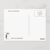 Mevrouw Toucan Kinder Art Briefkaart (Achterkant)